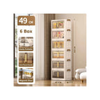 Multipurpose Storage Cabinet with Lockable Doors and Shelves for Bedroom