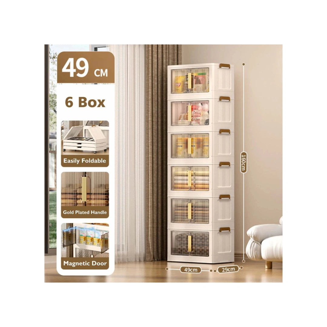 Multipurpose Storage Cabinet with Lockable Doors and Shelves for Bedroom