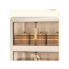 Multipurpose Storage Cabinet with Lockable Doors and Shelves for Bedroom