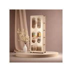 Multipurpose Storage Cabinet with Doors and Shelves for Bedroom
