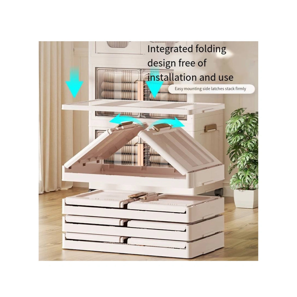 Multipurpose Storage Cabinet with Doors and Shelves for Bedroom