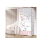 Multi-Storage Kids Clothing Wardrobe with Shelves & Drawers
