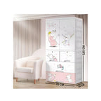 Multi-Storage Kids Clothing Wardrobe with Shelves & Drawers