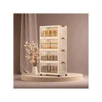 Multipurpose Storage Cabinet with Lockable Doors and Shelves for Bedroom