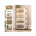 Multipurpose Storage Cabinet with Lockable Doors and Shelves for Bedroom
