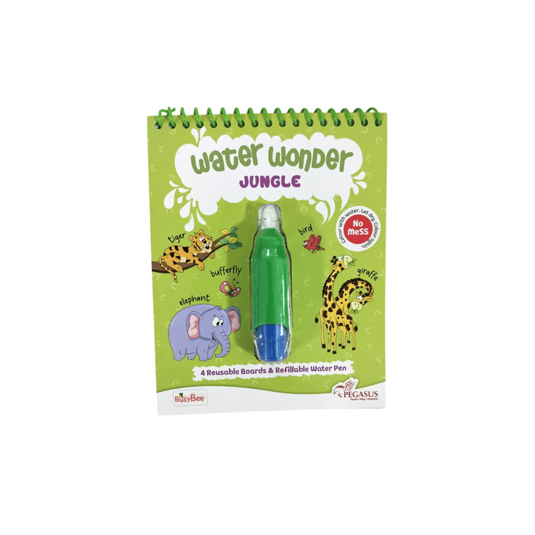 Pegasus Books Pegasus Water Wonder - Jungle (Reusable Magic Water Coloring Book ) (3 years+)