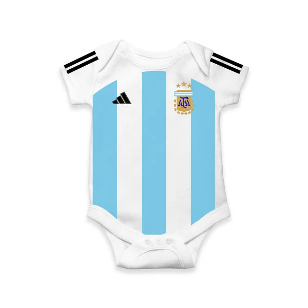 Interval Magic Lamp Football Baby Romper | Little Albiceleste Jersey Outfit