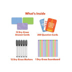 Who Knows You Best? Family Card Game –,200 Question Cards ,Dry-Erase Board & Markers ,Fun Party Game for Family & Friends