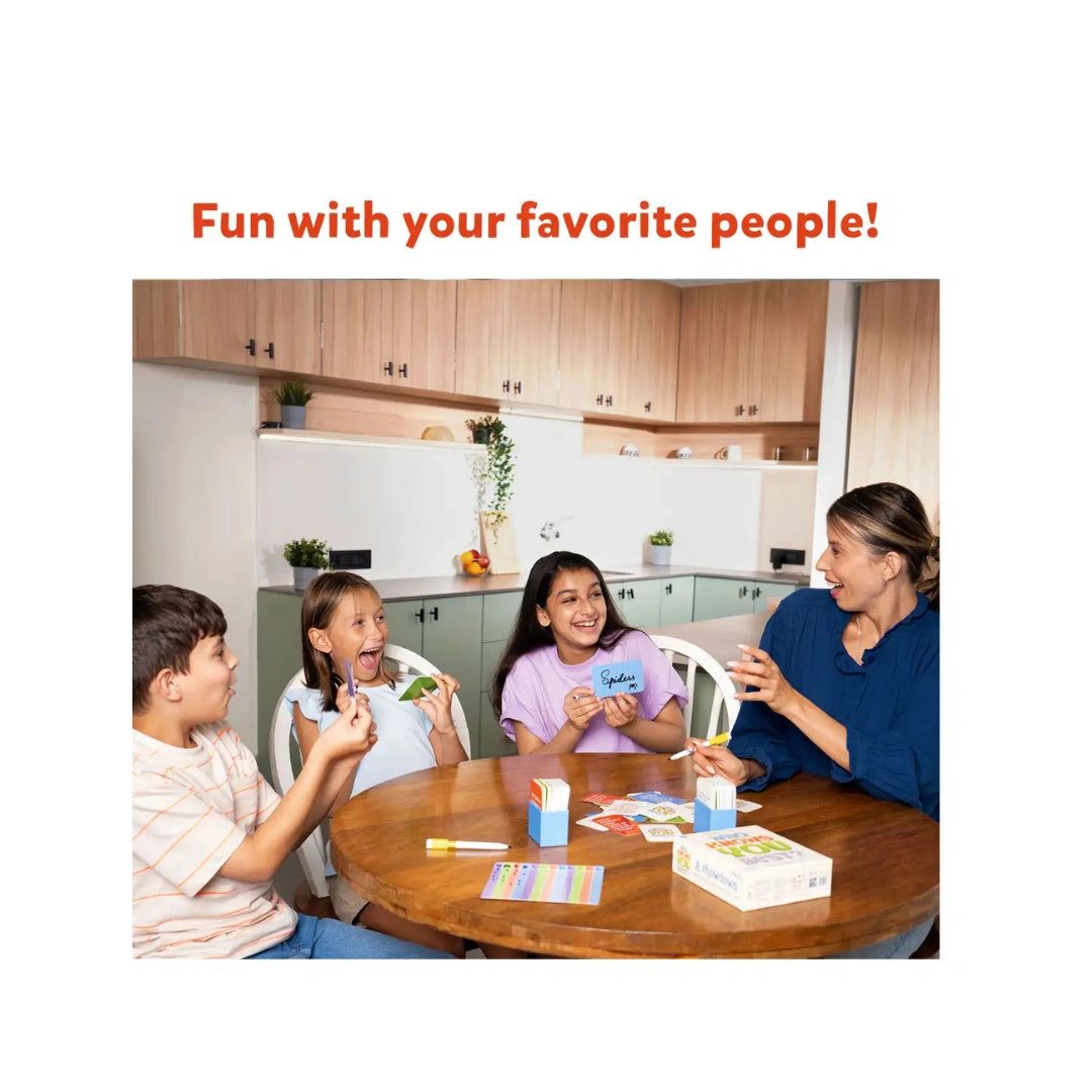 Who Knows You Best? Family Card Game –,200 Question Cards ,Dry-Erase Board & Markers ,Fun Party Game for Family & Friends