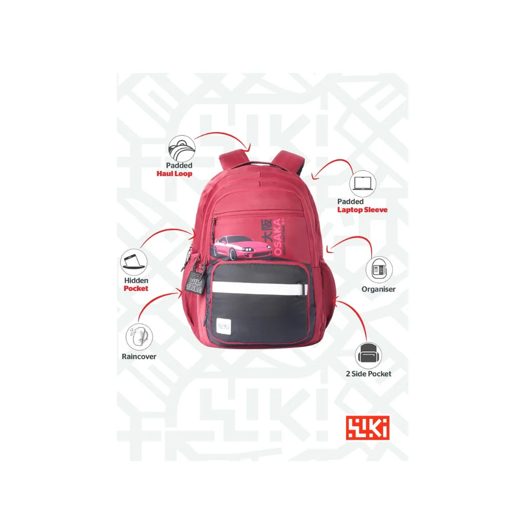 Wiki Volt 40L BackpackBeige colour,Large Capacity Water-Resistant School,College & Travel Laptop Bag for Boys & Girls (12 Years+)