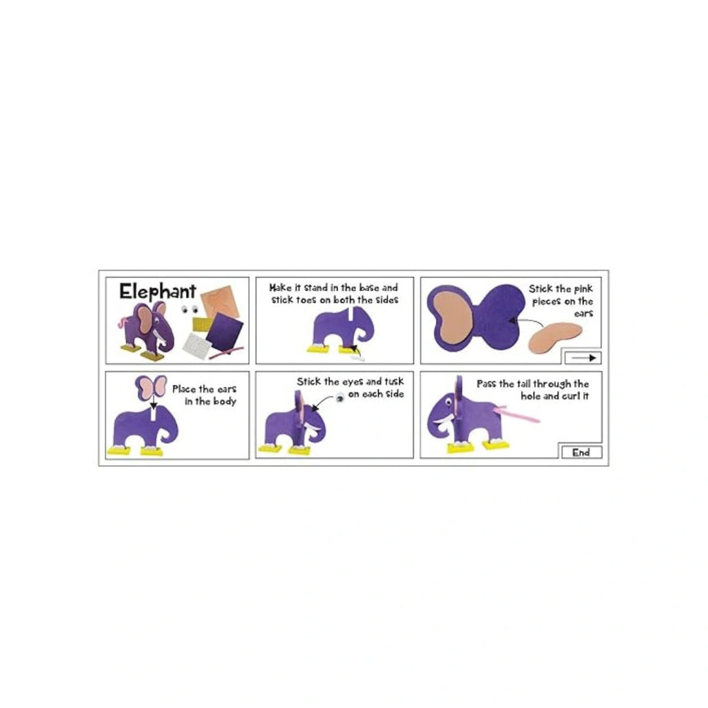 3D animal model making craft kit
