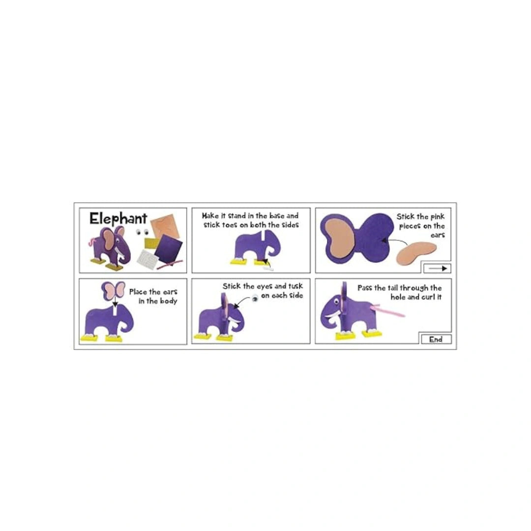 3D animal model making craft kit
