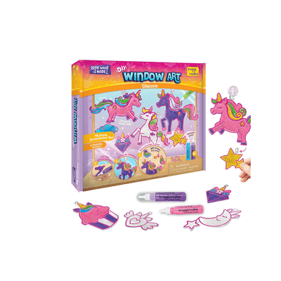 Imagimake Art And Craft Kit Imagimake Window Art Unicorn | Glass Painting Kit | Art And Craft Kit (5-7 Years)