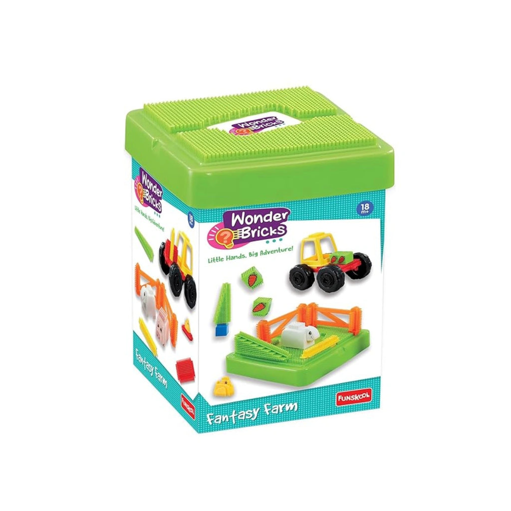Wonder Bricks Fantasy Farm,Building Block Toy Set,High-Quality,Non-Toxic Plastic,Creativity,Imagination,Fine Motor Skills,Problem-Solving (3 Years+)