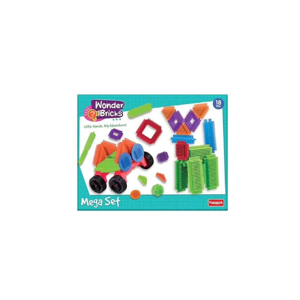 Wonder Bricks Mega Set,Creative Building Blocks Toy,High-Quality,Non-Toxic Plastic,Creativity,Imagination,Motor Skills,Logical Thinking (3 Years+)     