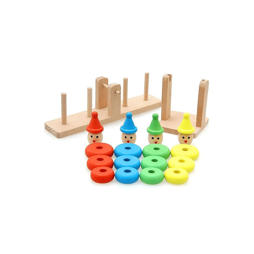 Extrokids Toys Extrokids Clown Balance - Wooden Clown Balancing Game Toy Seesaw Game (3 Years+)