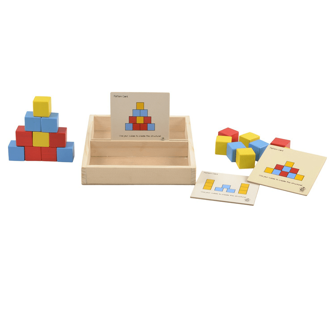 Skillofun Toys Skillofun Wooden Cubes Pattern Box