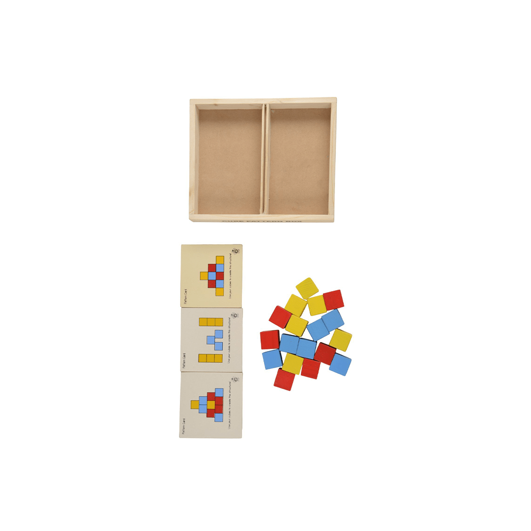 Skillofun Toys Skillofun Wooden Cubes Pattern Box
