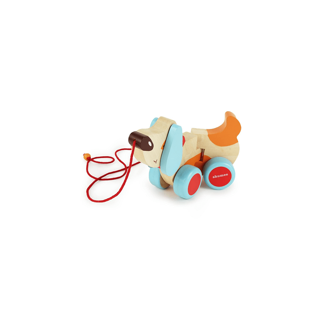 Shumee Toys Shumee Wooden Dog Pull Along Toy - Bruno (1 Years+)