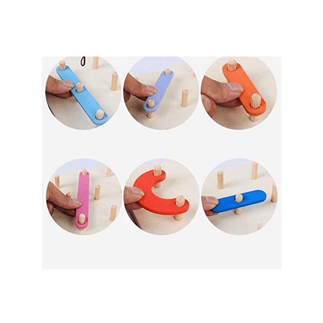 The Clever Clogs Toys The Clever Clogs Wooden Hundred Change Collage Educational Board Game for Kids. (3 Years+)