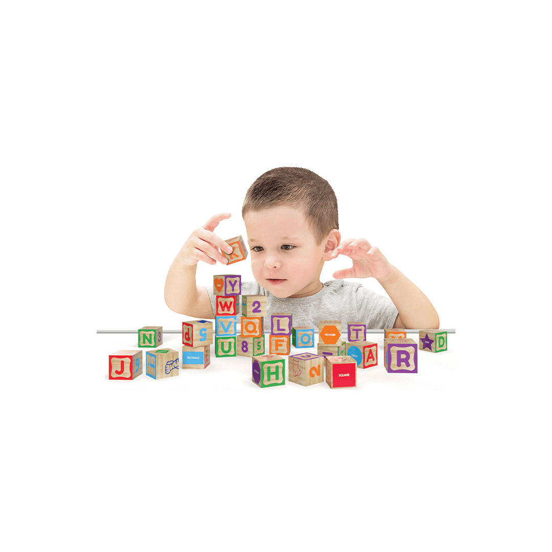 Funskool Toys Funskool Giggles Wooden Info Cubes (3 Years+)