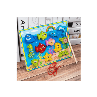 Extrokids Toys Extrokids Wooden Magnetic Fishing Game (2 Years+)
