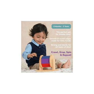 Shumee Toys Shumee Wooden Montessori Rainbow Spinner Toy (6 months+)