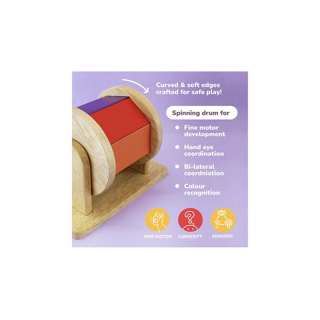 Shumee Toys Shumee Wooden Montessori Rainbow Spinner Toy (6 months+)