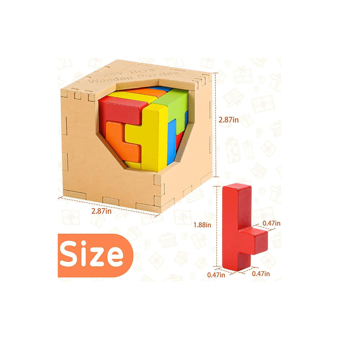 Extrokids Toys Extrokids Wooden Puzzles 25Y Box (3 Years+)