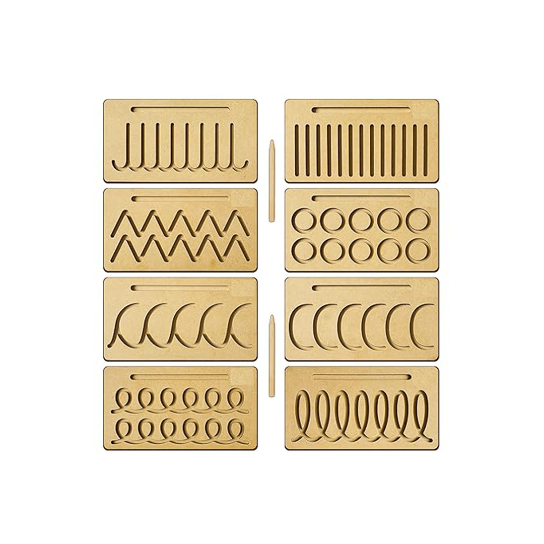 Extrokids Toys Extrokids Wooden Tracing Board Pattern (3 Years+)