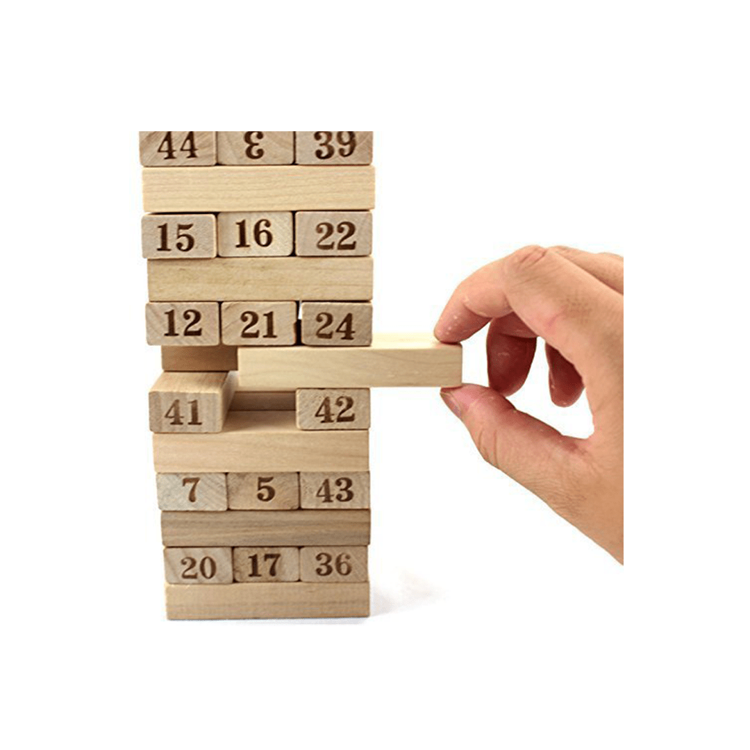 Baan Toys Toys Baan Toys Wooden Zenga Balancing Block Game - 54 Pieces (3 Years+)