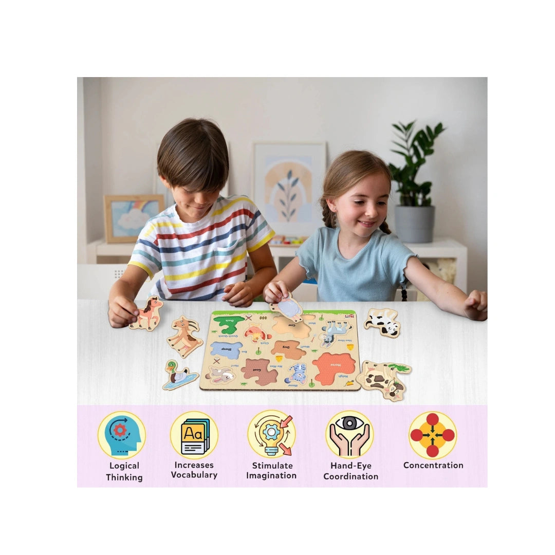 10 Piece Animal Recognition Toy 