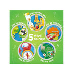 World map chart with reusable stickers