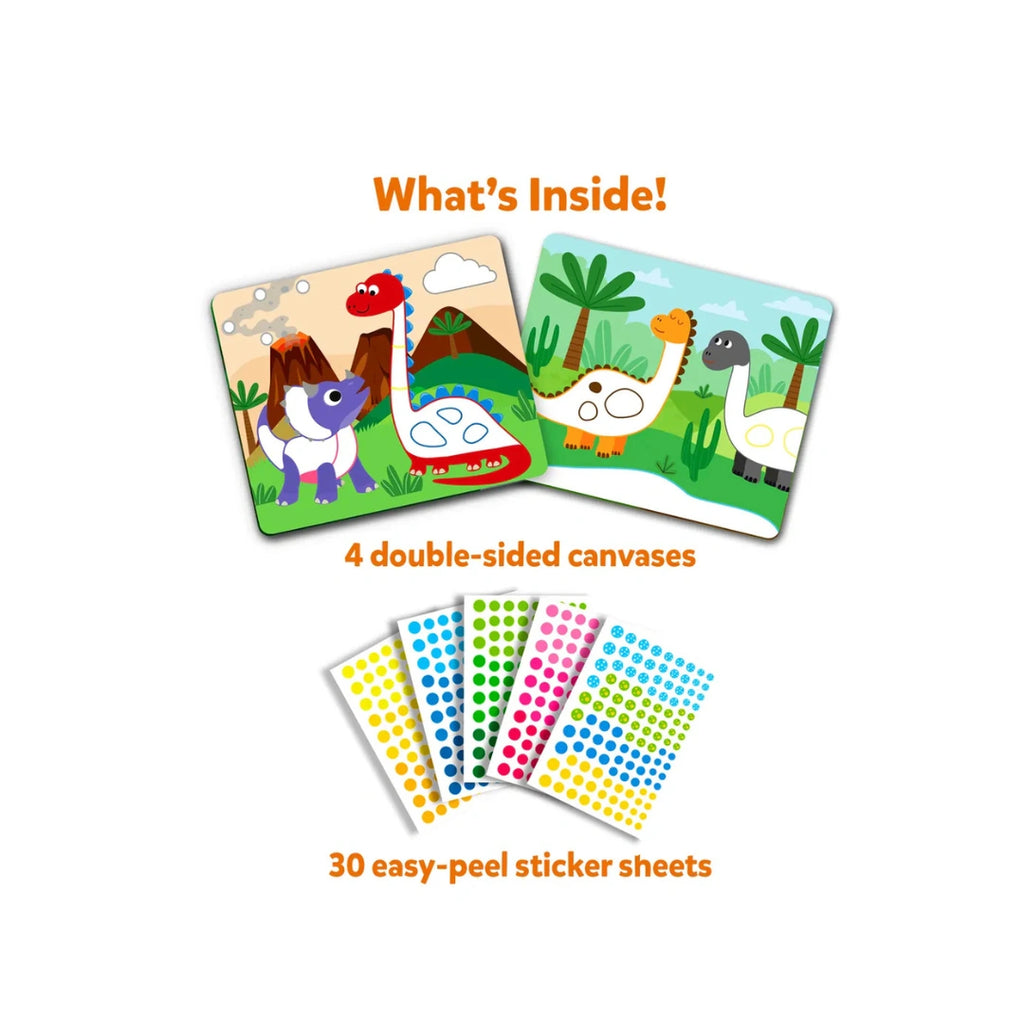 No-Mess Creative Dinosaur Sticker Activity Set with Colorful Art Fun for Kids