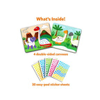 No-Mess Creative Dinosaur Sticker Activity Set with Colorful Art Fun for Kids