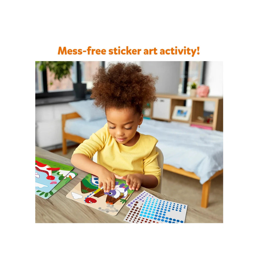 No-Mess Creative Dinosaur Sticker Activity Set with Colorful Art Fun for Kids