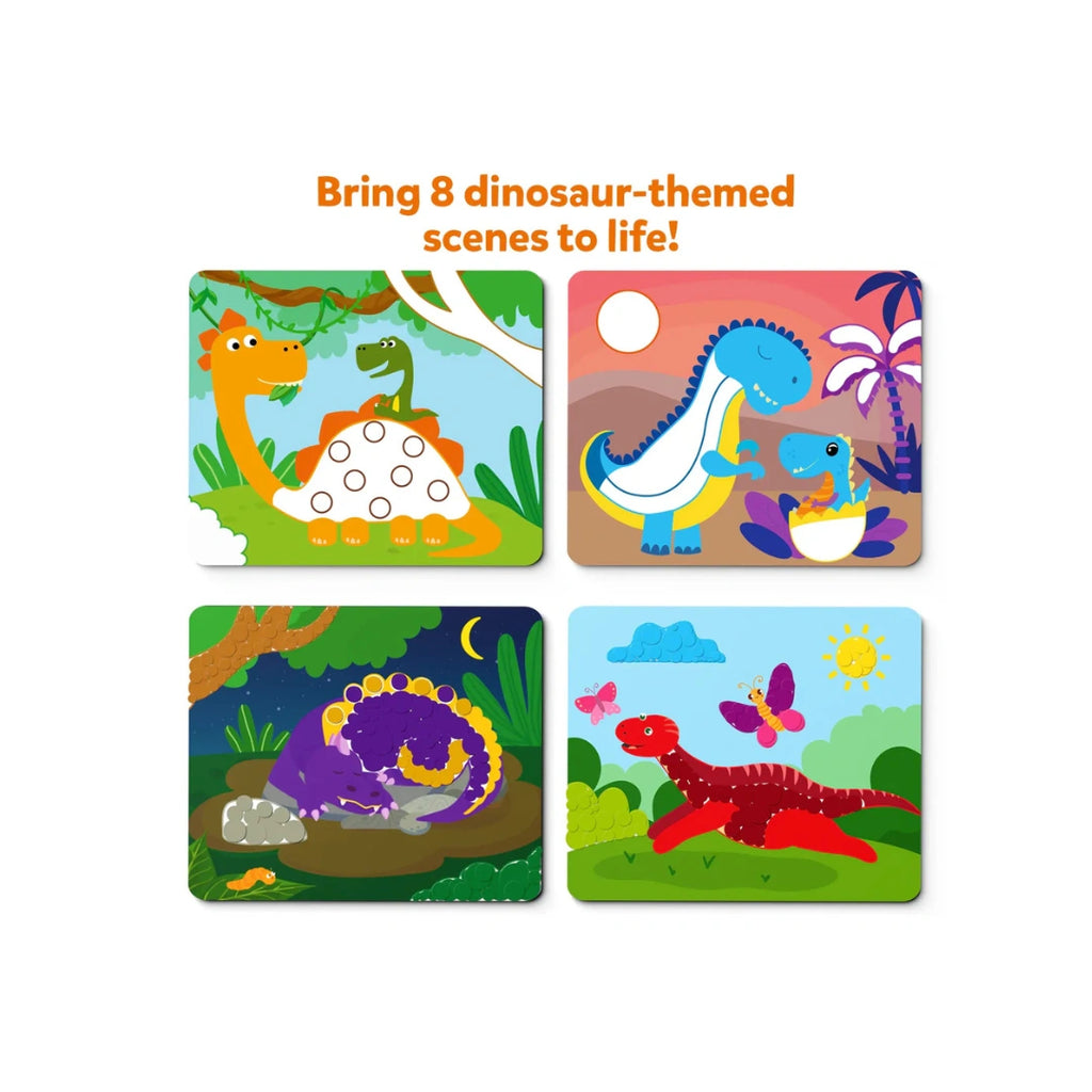 No-Mess Creative Dinosaur Sticker Activity Set with Colorful Art Fun for Kids