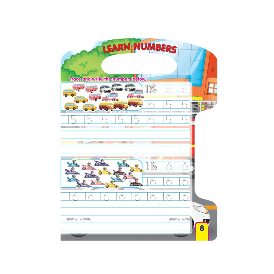 Numbers tracing activity book 