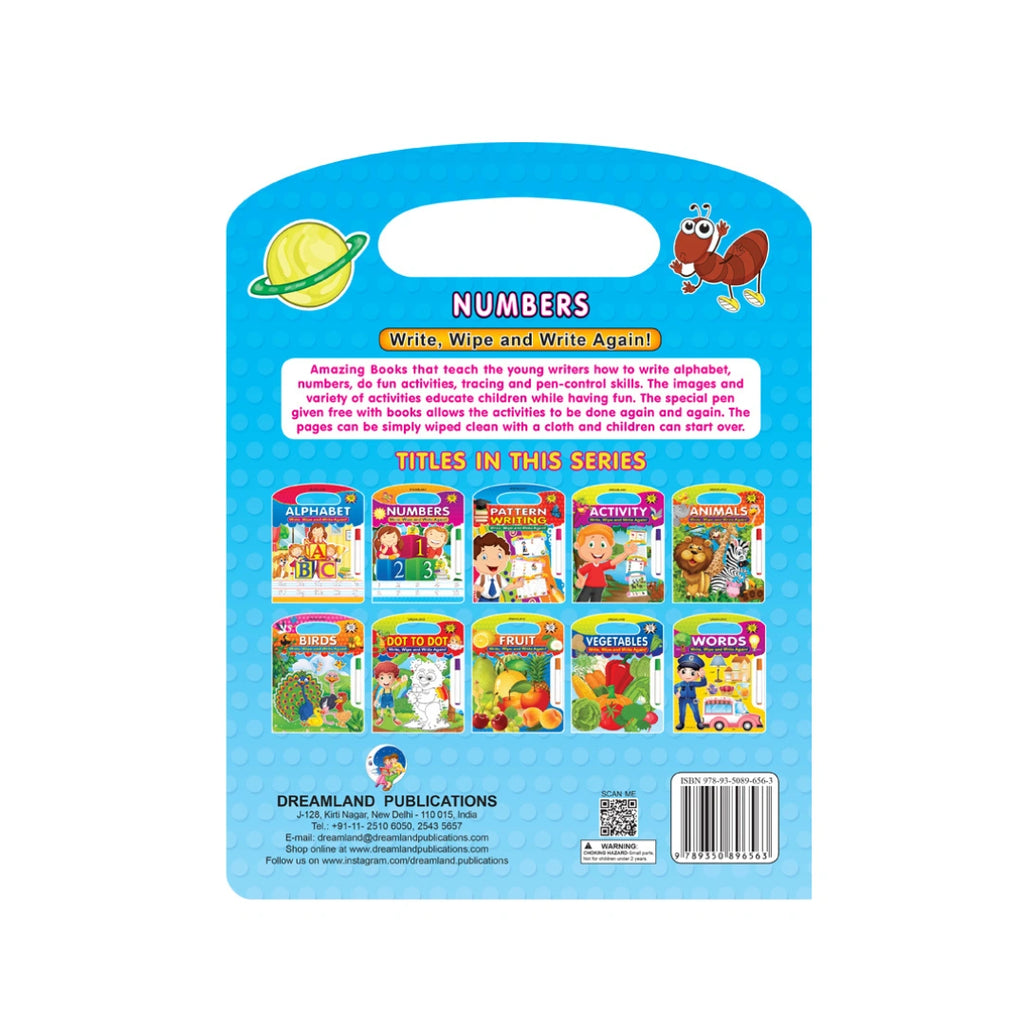 Numbers tracing activity book 