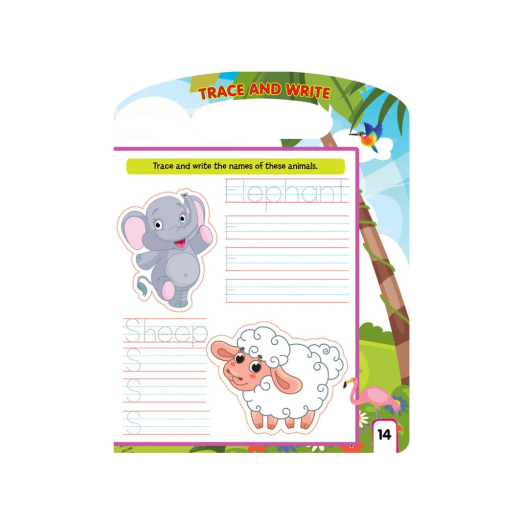 Animal learning and tracing book 