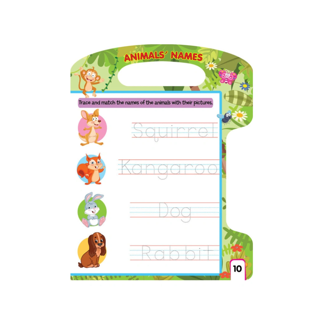 Animal learning and tracing book 