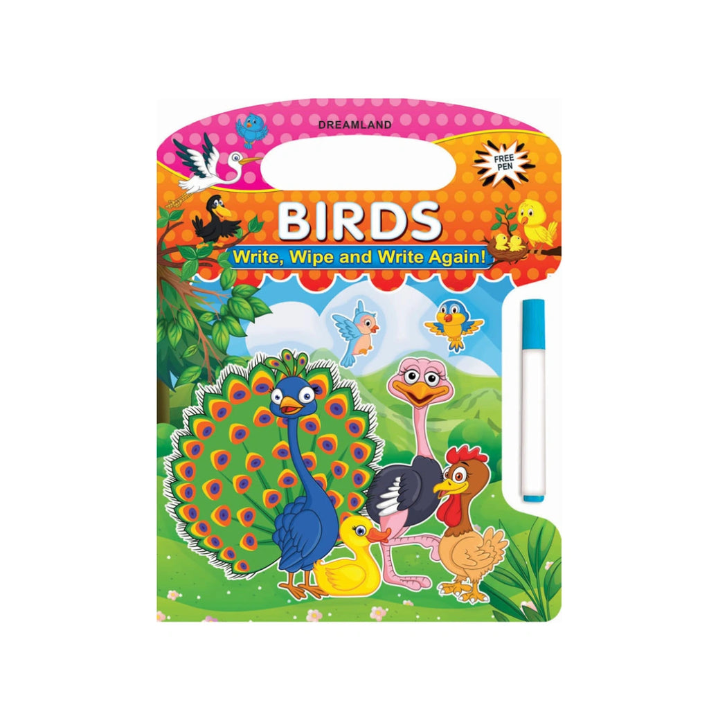 Bird learning and tracing book 
