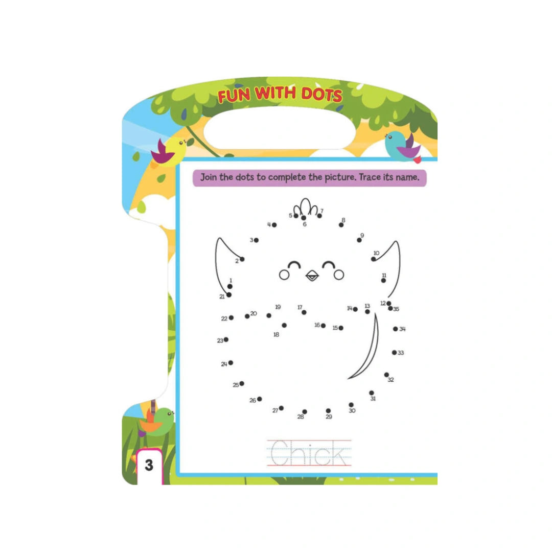 Bird learning and tracing book 