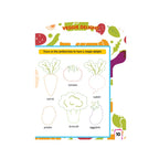 Vegetable learning and tracing book 