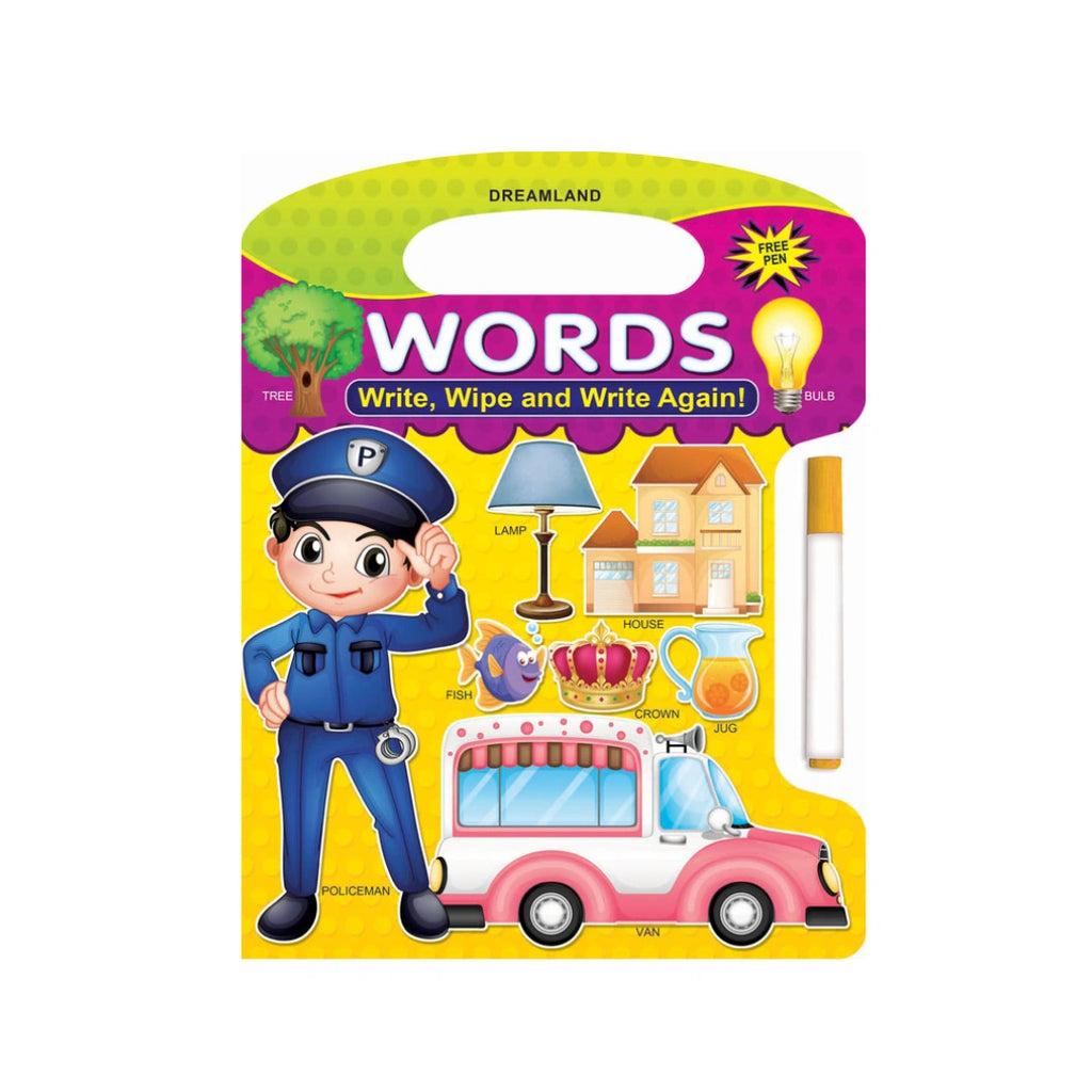 Word tracing and writing book 