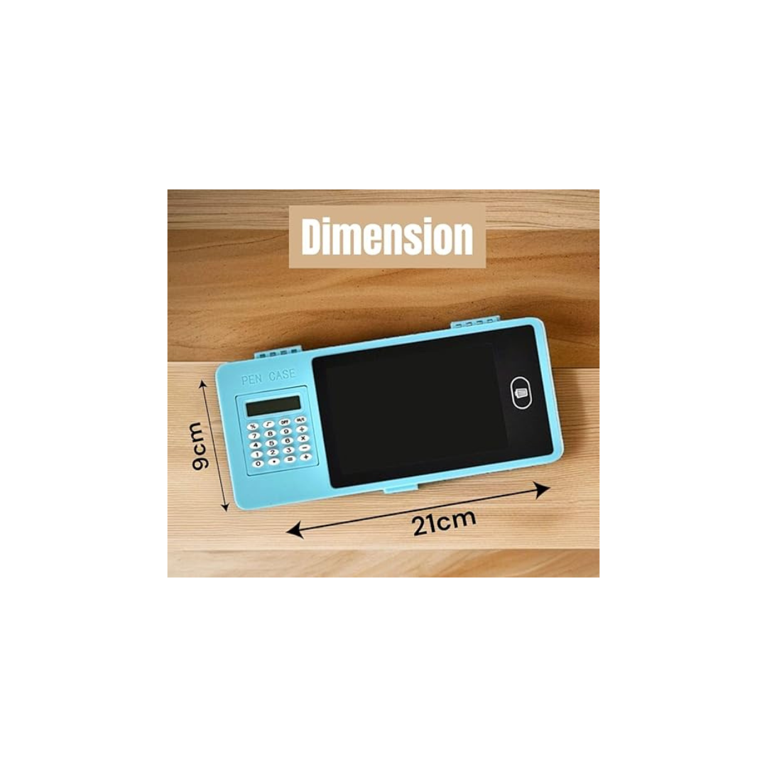 LCD Writing Tablet Pencil Box with Calculator for education