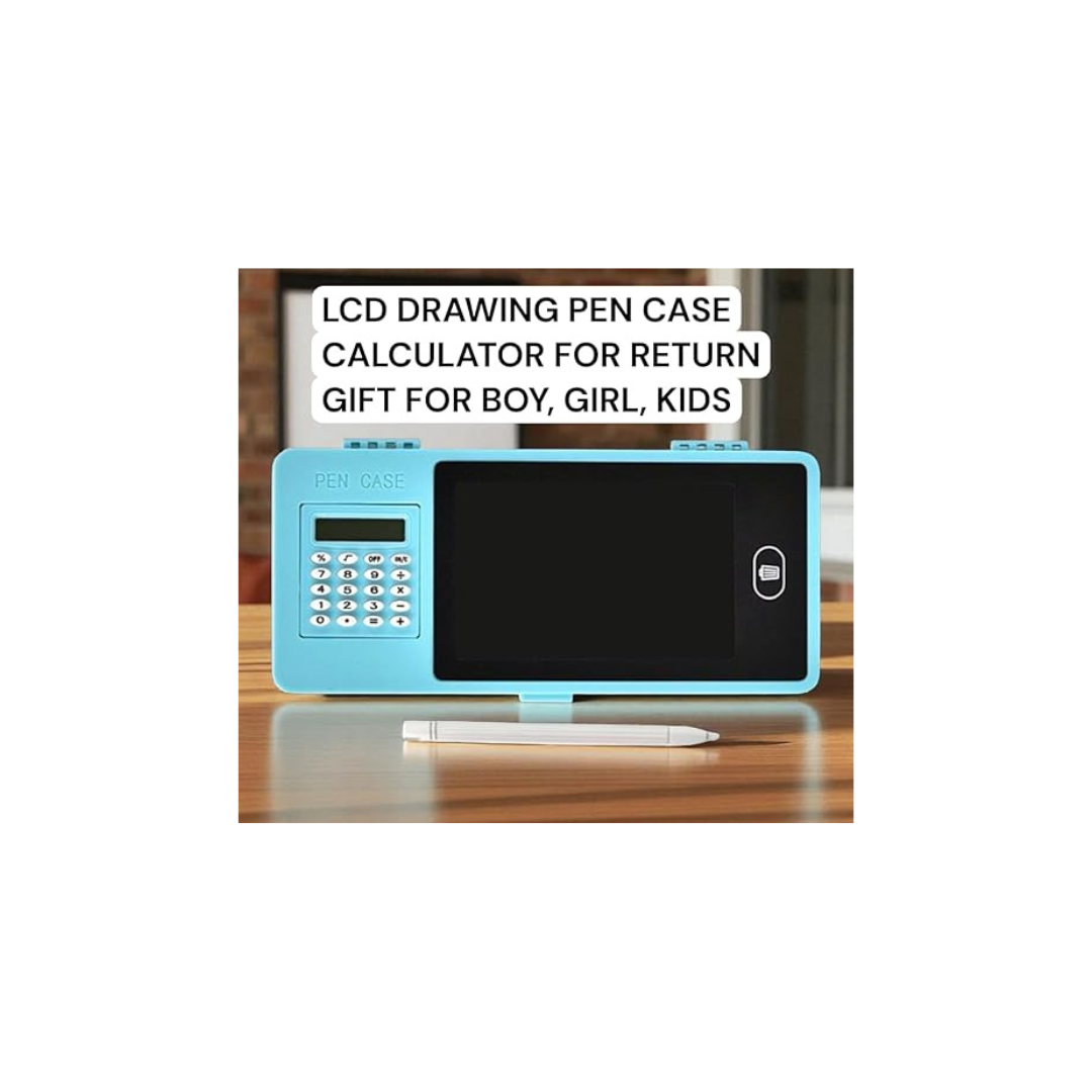 LCD Writing Tablet Pencil Box with Calculator for education