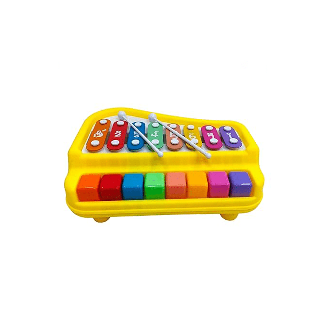 Baan Toys Toys Baan Toys Xylophone Cum Piano with 8 Multicolored Keys (18 Months)