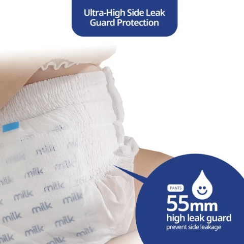 MILK Baby Diaper Yoga Pants, Size M - 42 Pcs, 6 To 11 KG