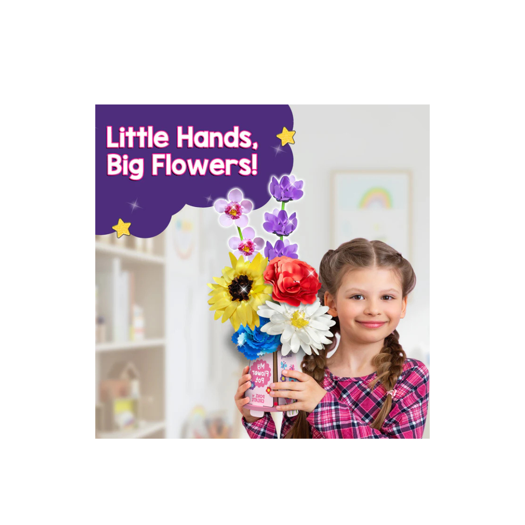 Smartivity Poke Art Flower Making Kit for Kids, Art & Craft Kit,Create 8 Beautiful Flowers with Pot,DIY Fun Activity Kit (4-10 Years)